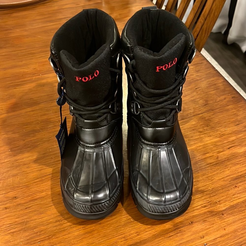 Polo Ralph Lauren Lowen Winter Duck Boots black new Mens Size 7 - Picture 6 of 16